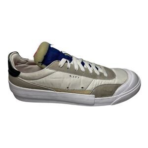 Men's Stylish White and Gray Sneakers